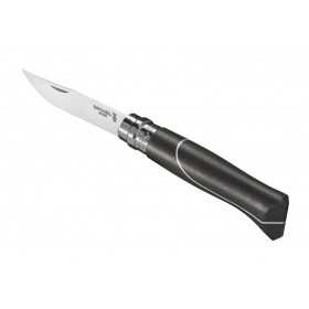 OPINEL KNIFE INOX N. 8 ELLIPSE WITH HANDLE IN EBONY AND ALUMINUM