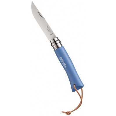 OPINEL KNIFE STAINLESS STEEL N.7 BARODEUR AZUR HANDLE WITH STRAP