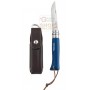 OPINEL KNIFE BLADE INOX N. 8 WITH LACE BLUE SHEATH
