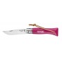 OPINEL COLTELLO N. 6 INOX CON MANICO FRAMBOISE CON LACCETTO 