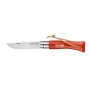 OPINEL COLTELLO N. 7 INOX CON MANICO ORANGE CON LACCETTO 