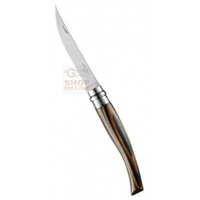 OPINEL INOX EFFILES N. 10 MANICO LAMINATO MARRONE E NERO 