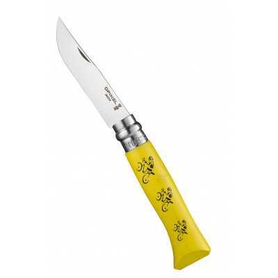 OPINEL INOX N. 8 TOUR DE FRANCE MAILLOT JAUNE KNIFE