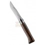 OPINEL INOX N. 8 BROWN AND BLACK LAMINATED HANDLE