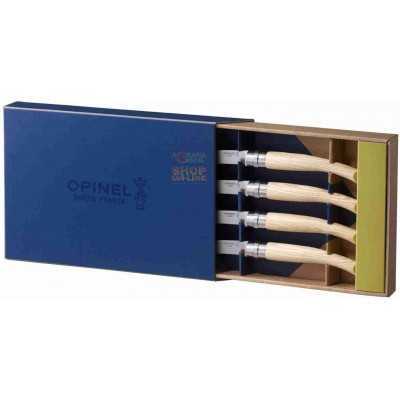 OPINEL SET 4 COLTELLI DA TAVOLA CON MANICO IN FRASSINO LAMA