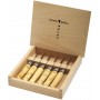OPINEL SET 6 COLTELLI CON SCATOLA N. 7 INOX COLLECTION NATURE 