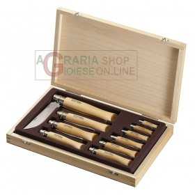 OPINEL COLLECTION SET 10 OPINEL KNIVES STAINLESS STEEL BLADE