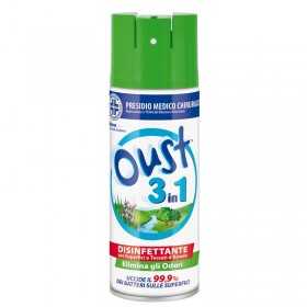 OUST 3IN1 DISINFECTANT ELIMINATES ODORS 400 ML.