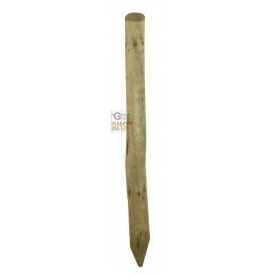 PALO IN LEGNO IBISCO TONDO A PUNTA CM. 6 H. CM. 200 