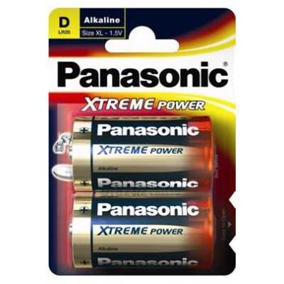 PANASONIC BATTERIE ALKALINE EXTREME POWER TORCIA PZ. 2 LR20 