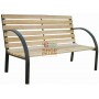 BENCH IN STEEL AND SCANDINAVIAN WOOD 12 120X62X82H