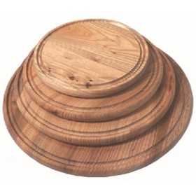 PANETTA CUTTING BOARD IN ROUND ELM WOOD WITH HOLLOW DIAMETER