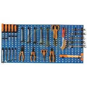 PERFORATED PANEL COMPLETE WITH HOOKS PCS 40 CM. 98X46 BLUE