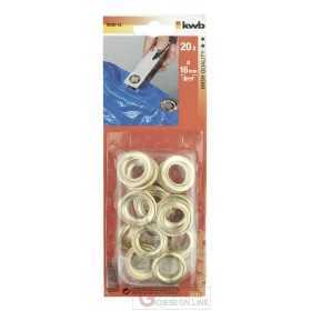 Einhell 20 brass-plated eyelets diam.10mm