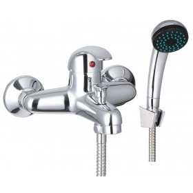 EURO SERIES MIXER SINGLE LEVER BATH GROUP IN CHROMED BRASS