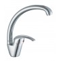 EURO SERIES SINGLE LEVER SINK MIXER HIGH BARREL IN CHROMED BRASS