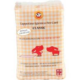CLASSIC DIAPER FOR DOGS 60X60 WITH POLYMERS HYGIENIC MAT PCS. 10