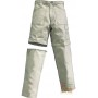 TROUSERS 100% COTTON CANVAS DOUBLE TWISTED DETACHABLE BEIGE