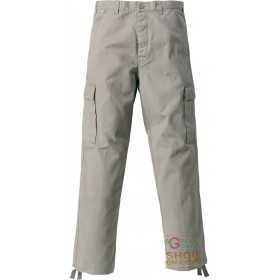 100% COTTON MULTI-POCKET PANTS COLOR GRAY SIZE S XXXL