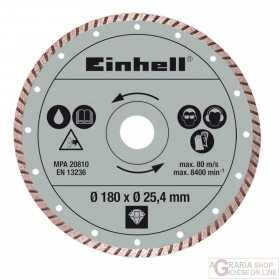 Einhell Disco diamantato 180 x 25 4 x 2 2mm turbo 