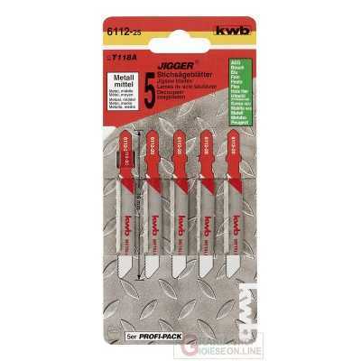 Einhell HSS T hacksaw blades - 5 blades - medium - L 76 mm