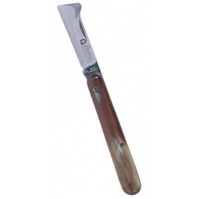 Paolucci Professional grafting knife with real horn handle cm.
