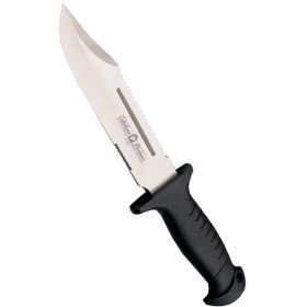 Paolucci dagger knife with black handle blade cm. 22