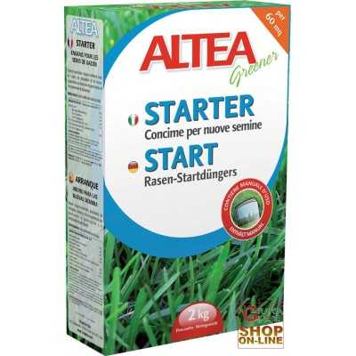 ALTEA STARTER FERTILIZER FOR TURF FOR NEW SEEDS AND