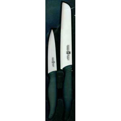 Paolucci set 2 coltelli in ceramica utility cm. 10,5 e sushi