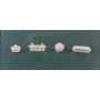 PARACOLPI TONDI PER SEDILI WC MM. 43x15 PZ. 8 