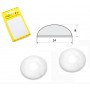 TRANSPARENT DROP ADHESIVE BUMPER MM. 24x8 PZ. 4