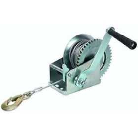 MANUAL WINCH HOIST 600 LB STEEL CABLE MT. 8 MM. 4.5