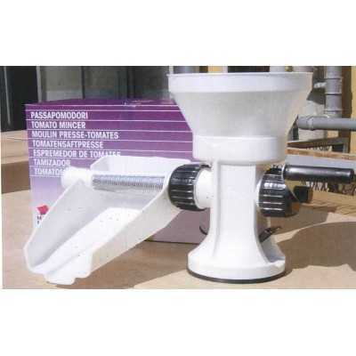 MANUAL TOMATO SAUCER IN WHITE PLASTIC