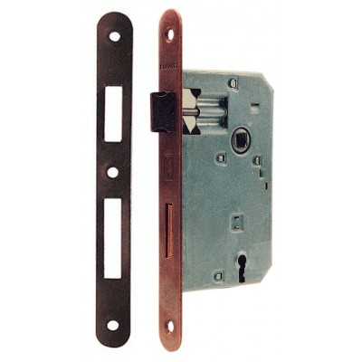 PATENT SERRATURA Q.8/90 OTTONATA MM. 50 B.TONDO 