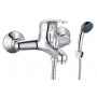LUNA SERIES MIXER SINGLE LEVER BATH GROUP IN CHROMED BRASS