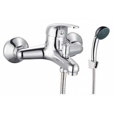LUNA SERIES MIXER SINGLE LEVER BATH GROUP IN CHROMED BRASS