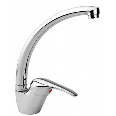 MISCELATORE SERIE LUNA MONOCOMANDO LAVELLO CANNA ALTA IN OTTONE