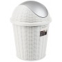 White Elegance swing lid bin 28.5x39h cm. lt. 10