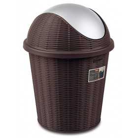 Elegance Moka dustbin with swing lid cm 28.5x39h. lt. 10