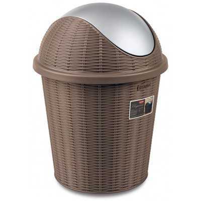 Dustbin with tilting lid Elegance Tortora cm 28.5x39h. lt. 10