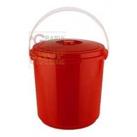DUSTBIN WITH PLASTIC HANDLE AND TRASHY LID LT. 18