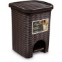 Elegance Bathroom Dustbin with Moka Pedals lt. 6