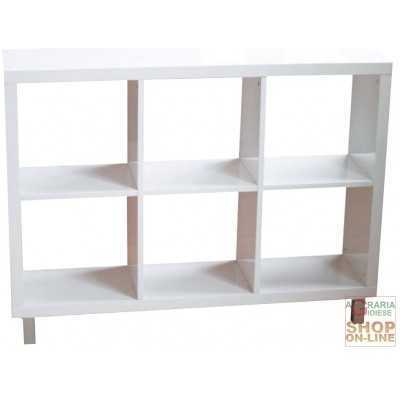 MOBILE GIORNO 6 VANI LACCATO BIANCO CM.120X30X90 
