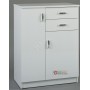 BATHROOM FURNITURE RIGO WHITE TWO DOORS AND TWO DRAWERS CM. 60
