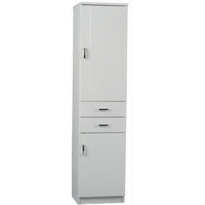 BATHROOM FURNITURE RIGO BIANCO TWO DOORS AND TWO DRAWERS CM. 38