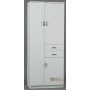 WHITE RIGO BATHROOM FURNITURE THREE DOORS AND TWO DRAWERS CM.