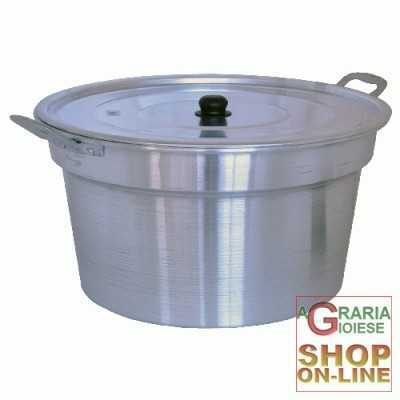 ALUMINUM BOILER POT WITH LID CM. 32