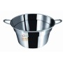 PENTOLA CALDAINO CON MANICI IN ACCIAIO INOX CM. 22 H. 12,5 
