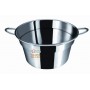 PENTOLA CALDAINO CON MANICI IN ACCIAIO INOX CM. 34x19h. 