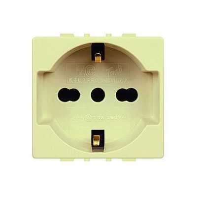 MODULO FRUTTO TIPO MAGIC PER SCHUKO 2P CON T 10/16A ECL 2550 